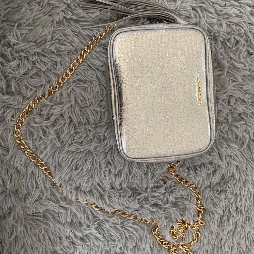 Victoria secret silver bag